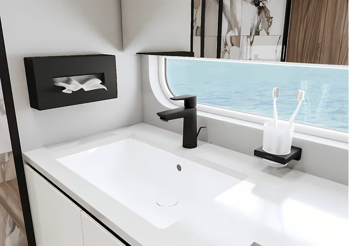 Hansgrohe addstoris uchwyt na szklankę i szczoteczki ze szklanką w matowej czerni