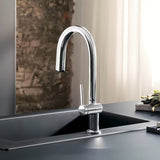 Hansgrohe Aqittura bateria zlewozmywakowa w matowej czerni z wyciąganą wylewką i przyciskiem pro filtrowanej wody