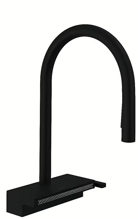 Hansgrohe Aquno Select bateria zlewozmywakowa z wyciąganą wylewką w matowej czerni