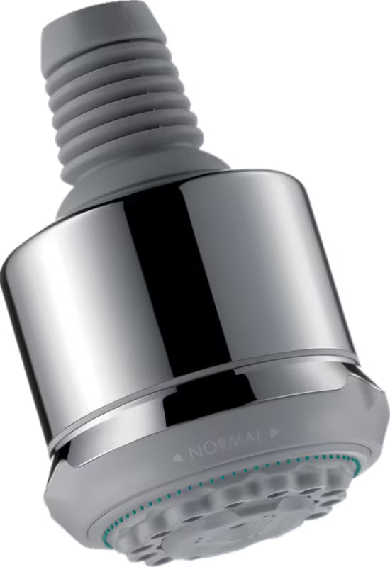 Hansgrohe Clubmaster deszczownica  w chromie z przełączaniem trzech strumieni i regulowanym kątem.
