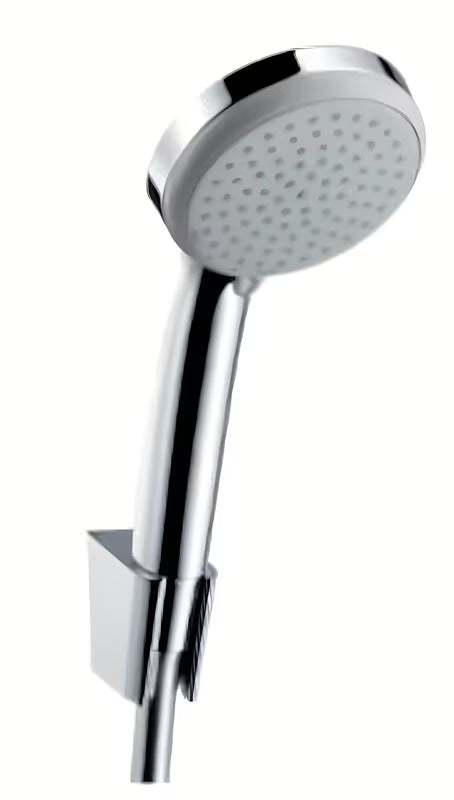 Zestaw wannowy Hansgrohe Croma 100 w chromie ze słuchawką prysznicową 100 mm, uchwytem Porter 'S i wężem Isiflex 1,25 m.