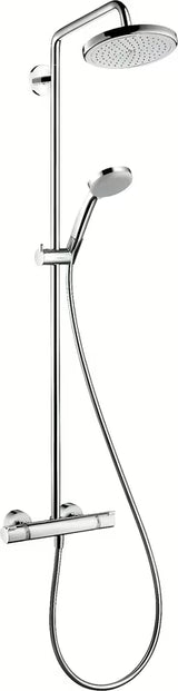 Hansgrohe Croma system prysznicowy z baterią termostatyczną w wykończeniu chrome z deszczownicą 220 mm