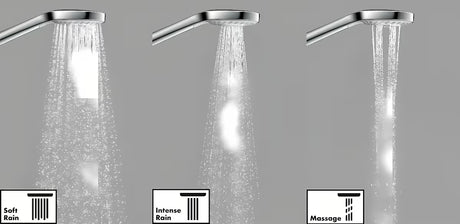 Słuchawka prysznicowa Hansgrohe Croma Select E biały/chrom z przyciskiem Select i trzema strumieniami