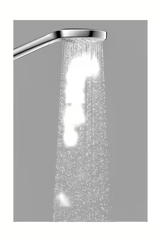 Słuchawka prysznicowa Hansgrohe Croma Select E w wykończeniu biały/chrom z przyciskiem Select i średnicą 110 mm