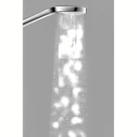 Słuchawka prysznicowa Hansgrohe Croma Select E w kolorze białym/chrom z strumieniem Rain i średnicą 110 mm.