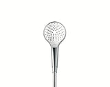 Zestaw prysznicowy Hansgrohe Croma Select S w kolorze białym/chrom ze słuchawką prysznicową 3jet, drążkiem Unica i wężem 1,60 m.