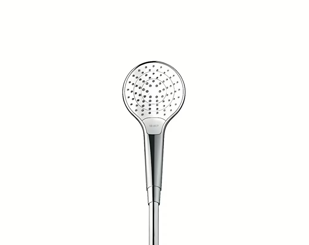 Zestaw prysznicowy Hansgrohe Croma Select S w kolorze białym/chrom ze słuchawką prysznicową 3jet, drążkiem Unica i wężem 1,60 m.