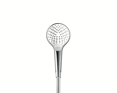 Zestaw prysznicowy Hansgrohe Croma Select S w kolorze białym/chrom ze słuchawką prysznicową 3jet, drążkiem Unica i wężem 1,60 m.