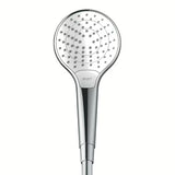 Słuchawka prysznicowa Hansgrohe Croma Select S w kolorze białym/chrom z przyciskiem Select i trzema strumieniami