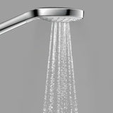 Słuchawka prysznicowa Hansgrohe Croma Select S w kolorze białym/chrom z przyciskiem Select i trzema strumieniami