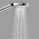Słuchawka prysznicowa Hansgrohe Croma Select S w kolorze białym/chrom z przyciskiem Select i trzema strumieniami
