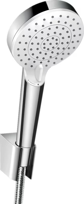 Hansgrohe Crometta wannowy zestaw prysznicowy w wykończeniu biel/chrom z rączką prysznicową i wężem 1,60 m.