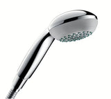 Rączka prysznicowa Hansgrohe Crometta 85 w chromie o średnicy 85 mm i z jednym rodzajem strumienia