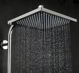 Hansgrohe Crometta E system prysznicowy z baterią termostatyczną w chromie z deszczownicą i słuchawką prysznicową