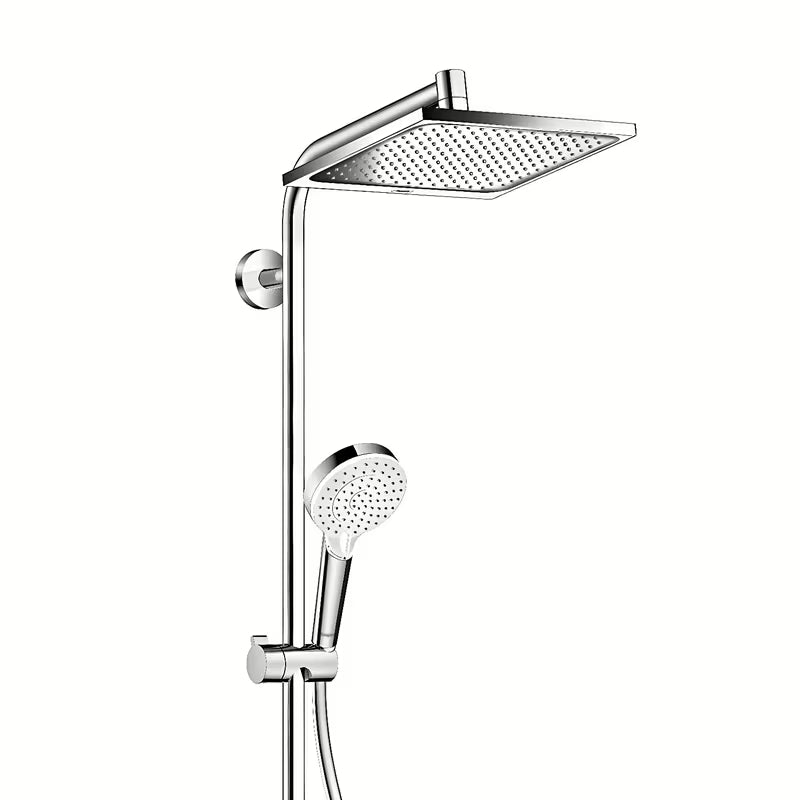 Hansgrohe Crometta E system prysznicowy z baterią termostatyczną w chromie z deszczownicą 240 mm i słuchawką prysznicową