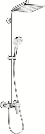 Hansgrohe Crometta E system prysznicowy w chromie z deszczownicą 240x240 mm i słuchawką prysznicową