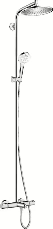 Hansgrohe Crometta S system prysznicowy pro do wanny z termostatem, deszczownicą 240 mm i rączką prysznicową w chromie