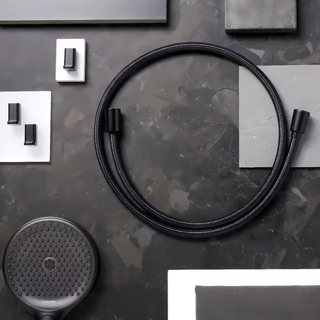Tekstylny wąż prysznicowy hansgrohe Designflex w kolorze matowej czerni, długość 1,60 m