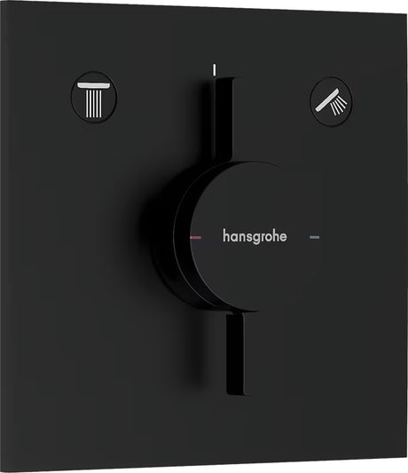 Hansgrohe duoturn E podtynkowa bateria prysznicowa pro 2 odbiorniki w matowej czerni