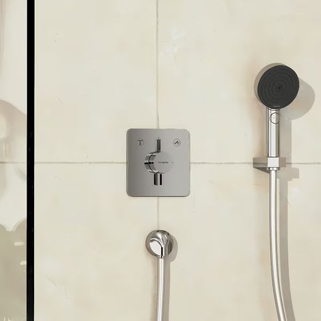 Podtynkowa bateria prysznicowa hansgrohe duoturn Q w wykończeniu chrom pro sterowanie dwoma odbiornikami