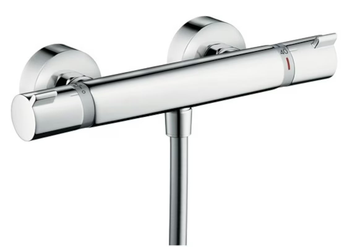Hansgrohe Ecostat Comfort termostatyczna bateria prysznicowa w wykończeniu chrom, montaż ścienny