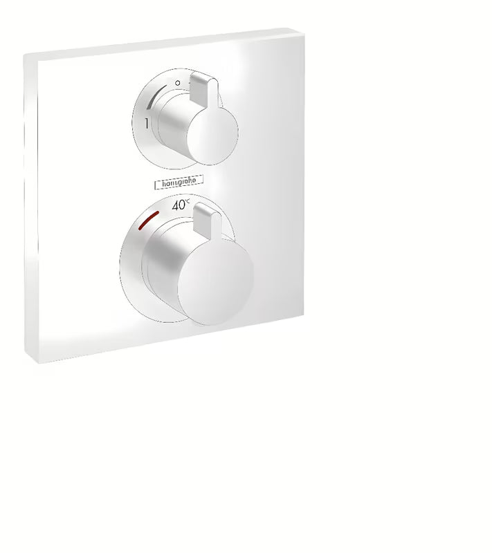 Hansgrohe Ecostat Square podtynkowa termostatyczna bateria prysznicowa w wykończeniu matowa biel