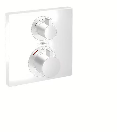 Hansgrohe Ecostat Square podtynkowa termostatyczna bateria prysznicowa w wykończeniu matowa biel
