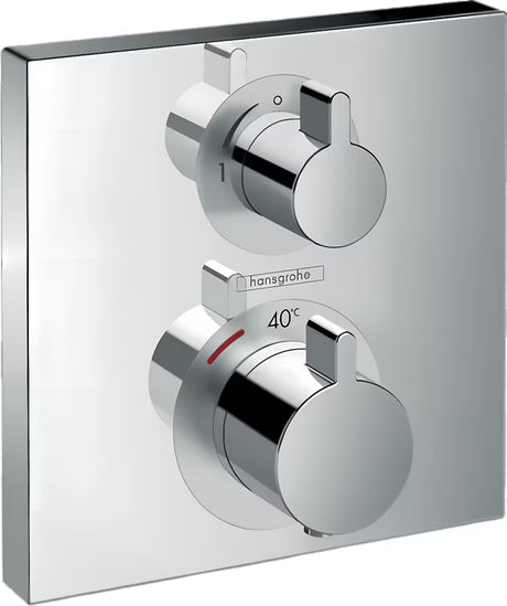 Hansgrohe Ecostat Square podtynkowa termostatyczna bateria prysznicowa w wykończeniu chrom