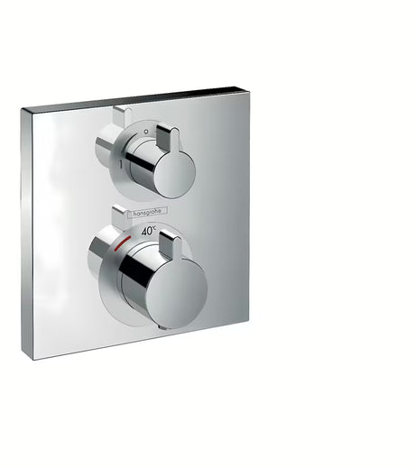 Hansgrohe Ecostat Square termostatyczna podtynkowa bateria prysznicowa w wykończeniu chrom