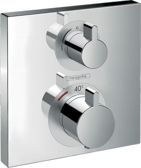 Hansgrohe Ecostat Square termostatyczna podtynkowa bateria prysznicowa w wykończeniu chrom