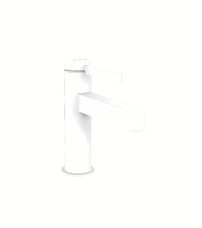 Hansgrohe Finoris umywalkowa jednouchwytowa bateria w matowej bieli z korkiem push-open