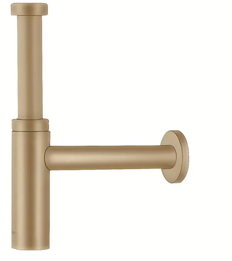 Hansgrohe Flowstar S syfon umywalkowy w szczotkowanym brązie o prostokątnym designie