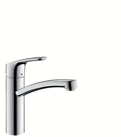 Hansgrohe Focus chromowana jednouchwytowa stojąca bateria zlewozmywakowa z obrotowym ramieniem