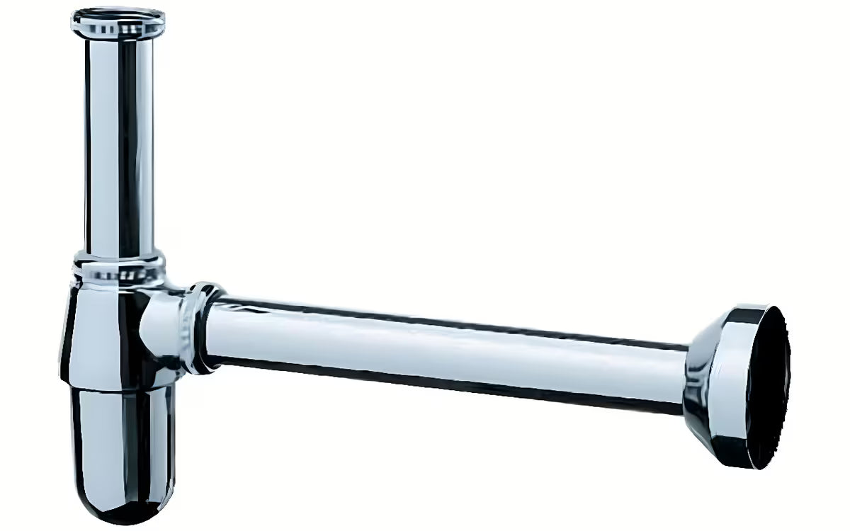 Chromowany syfon butelkowy umywalkowy syfon Hansgrohe z łatwym montażem