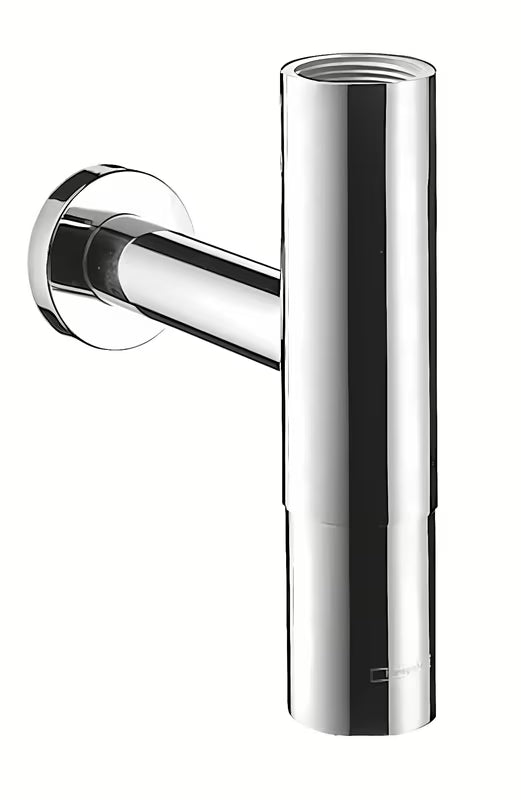Chromowany syfon umywalkowy Hansgrohe Flowstar z regulacją 65–165 mm