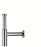 Chromowany syfon umywalkowy Hansgrohe Flowstar pro do eleganckiego montażu w łazience.