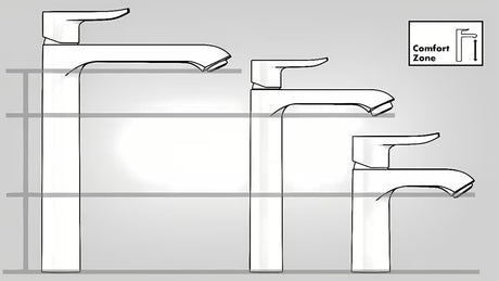 Chromowana jednouchwytowa stojąca bateria umywalkowa Hansgrohe HG248 z odpływem o zaokrąglonym designie