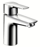 Chromowa jednouchwytowa stojąca bateria umywalkowa Hansgrohe HG248 z odpływem