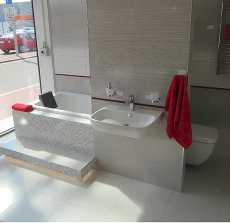Chromowa jednouchwytowa stojąca bateria umywalkowa Hansgrohe HG248 z odpływem