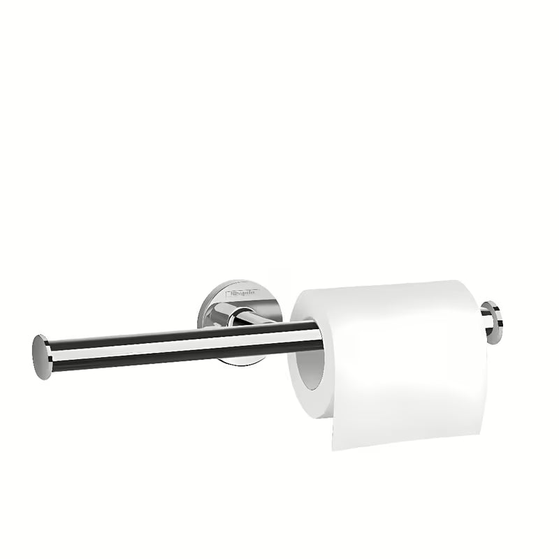 Hansgrohe Logis chromowany uchwyt na papier toaletowy z uchwytem na zapas i ukrytym mocowaniem