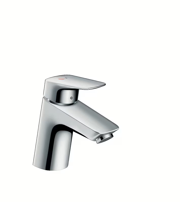 Chromowana jednouchwytowa bateria umywalkowa hansgrohe Logis 70 CoolStart bez zestawu odpływowego