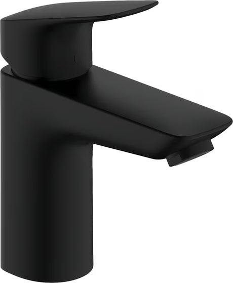 Hansgrohe Logis jednouchwytowa bateria umywalkowa w wykończeniu matowa czerń bez odpływu