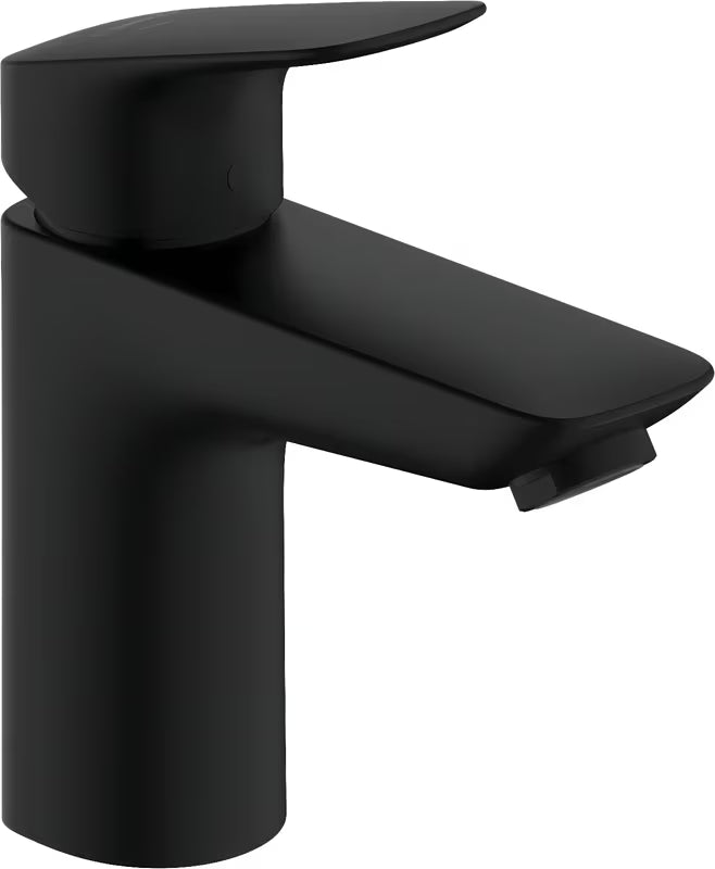 Hansgrohe Logis jednouchwytowa bateria umywalkowa z odpływem w wykończeniu matowa czerń