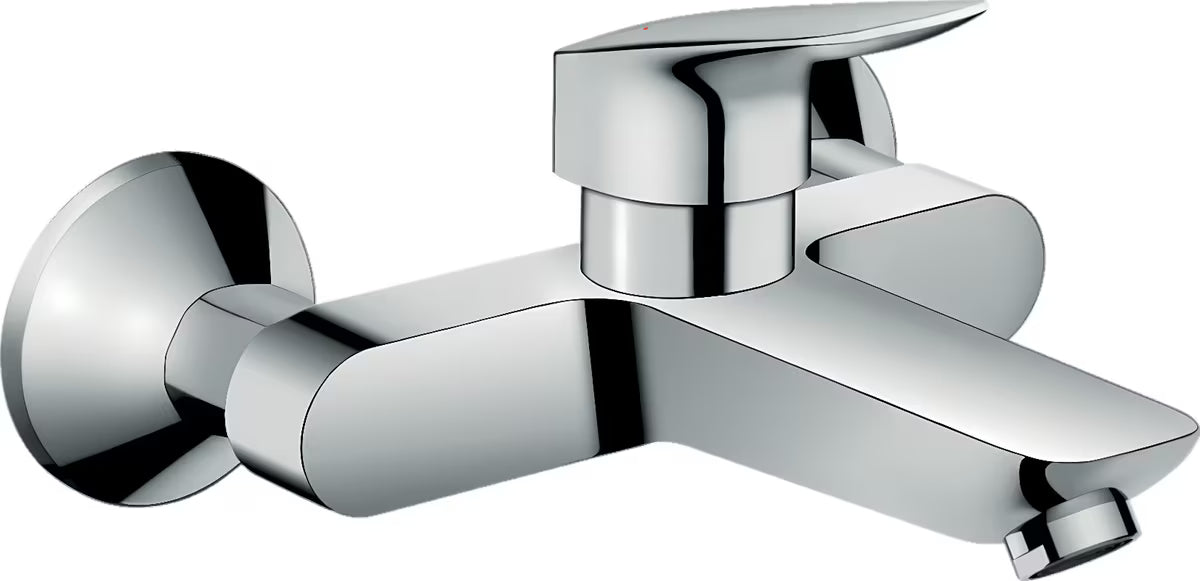Ścienna jednouchwytowa bateria umywalkowa hansgrohe Logis w wykończeniu chrom