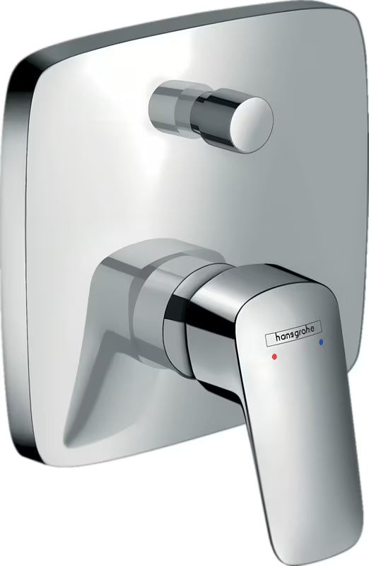Podtynkowa jednouchwytowa prysznicowa i bateria wannowa hansgrohe Logis w wykończeniu chromowanym