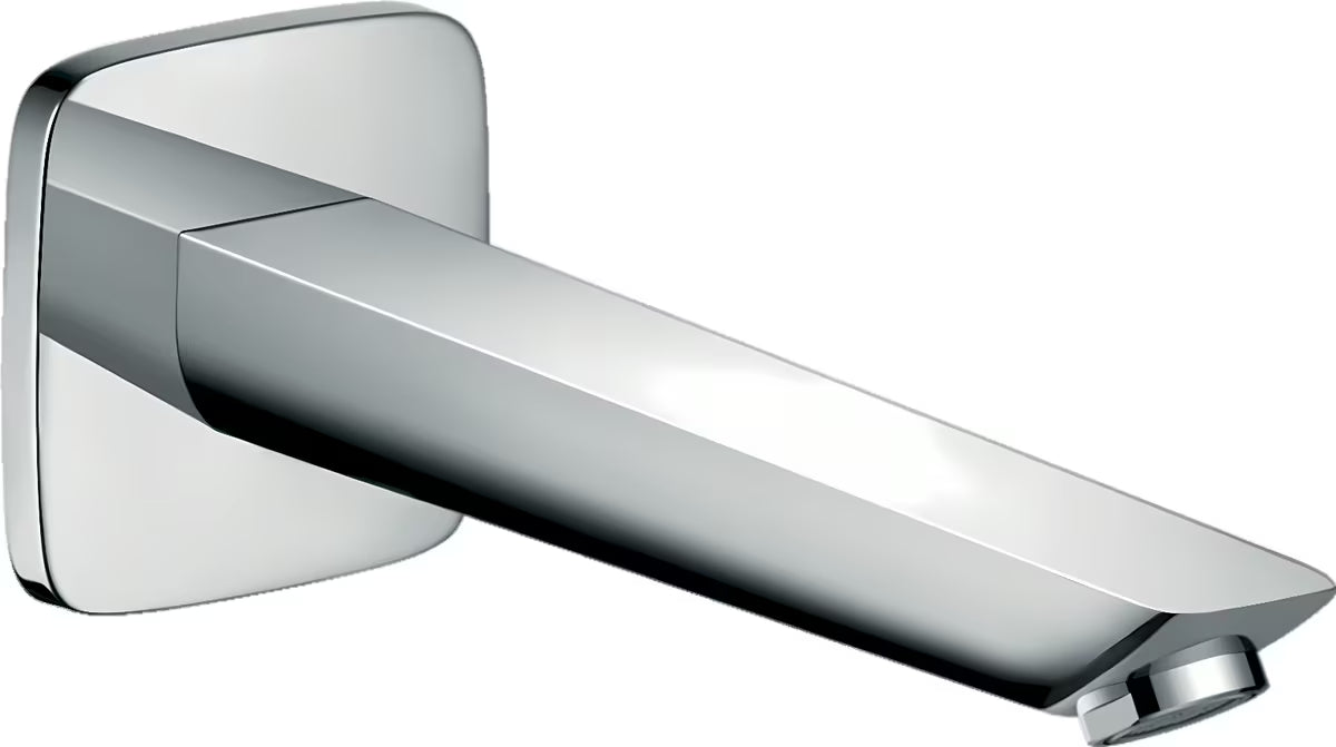 Hansgrohe Logis ścienny wylewka wannowa w wykończeniu chrom, design SoftCube