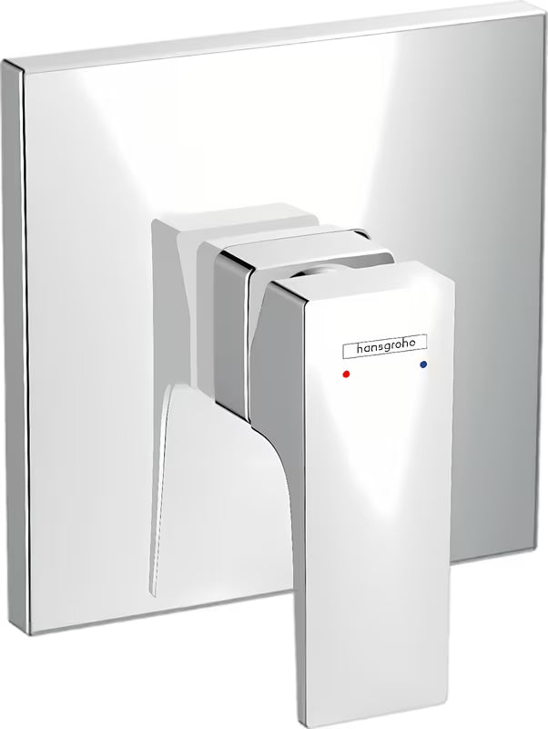 Hansgrohe Metropol podtynkowa jednouchwytowa bateria prysznicowa w wykończeniu chrom z kwadratowym wzornictwem