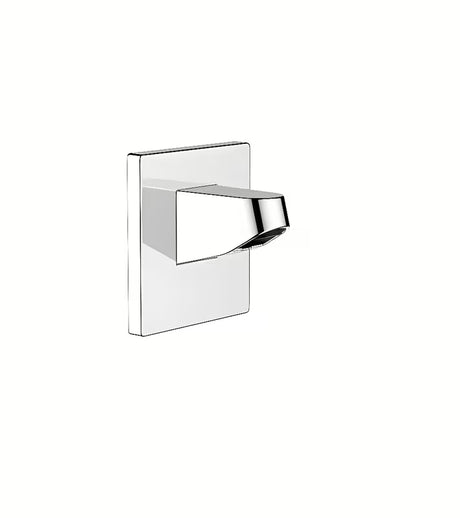 Chromowane ramię prysznicowe hansgrohe Pulsify pro do montażu ściennego, długość 8 cm, pro do deszczownicy 105 mm.