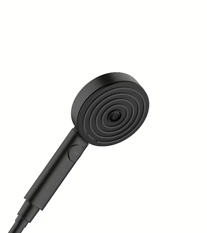 Hansgrohe Pulsify Select 105 słuchawka prysznicowa w matowej czerni z przełącznikiem Select i strumieniem PowderRain