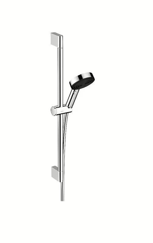 Hansgrohe Pulsify Select zestaw prysznicowy w chromie ze słuchawką prysznicową i drążkiem prysznicowym